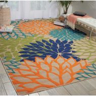 Nourison Aloha (ALH05) Multicolor Rectangle Area Rug, 3-Feet 6-Inches by 5-Feet 6-Inches (36 x 56)