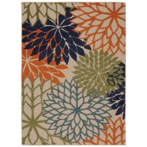  Nourison Aloha (ALH05) Multicolor Rectangle Area Rug, 3-Feet 6-Inches by 5-Feet 6-Inches (36 x 56)