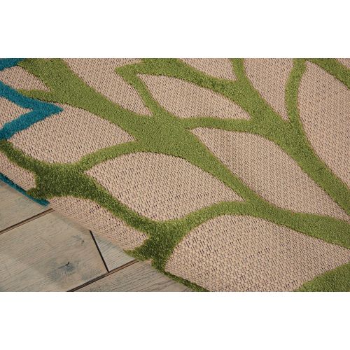  Nourison Aloha (ALH05) Multicolor Rectangle Area Rug, 3-Feet 6-Inches by 5-Feet 6-Inches (36 x 56)