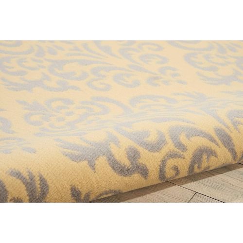  Nourison GRF06 Grafix WhiteBlue Area Rug 6 x 9, 6X9