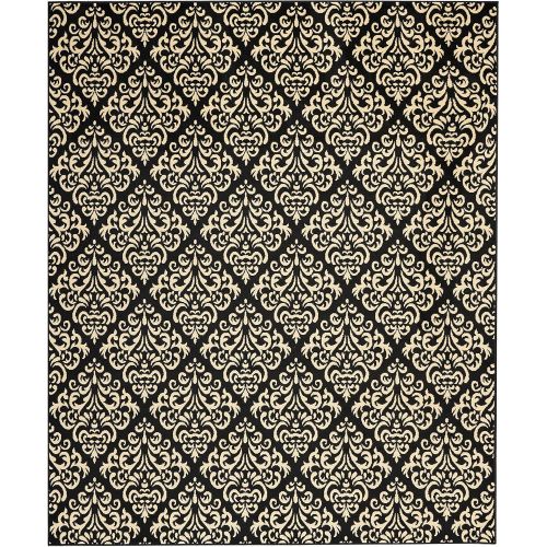  Nourison GRF06 Grafix WhiteBlue Area Rug 6 x 9, 6X9