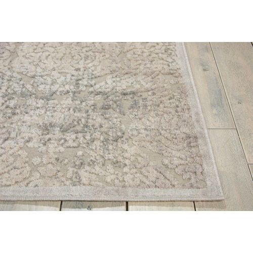  Nourison Graphic Illusions (GIL09) Grey Rectangle Area Rug, 5-Feet 3-Inches by 7-Feet 5-Inches (53 x 75)