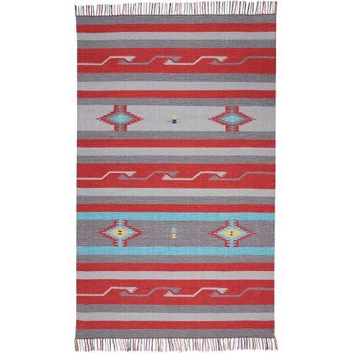  Nourison BAJ01 Baja Area Rug, 5x7 , GRYRED