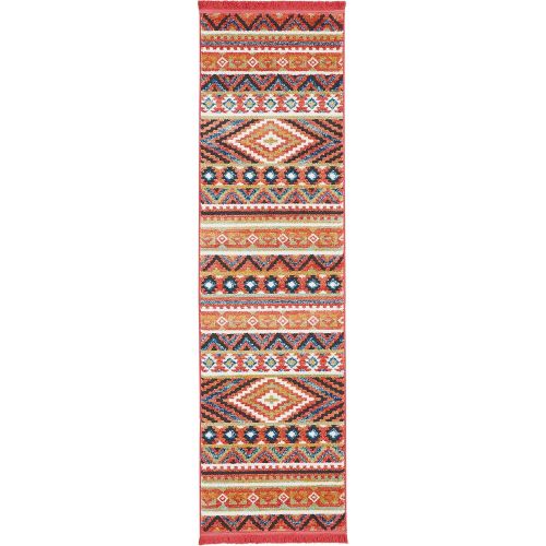 Nourison Tribal Decor TRL04 Traditional Colorful Orange Area Rug 3 Feet 11 Inches by 6 Feet 2 Inches, 311X62