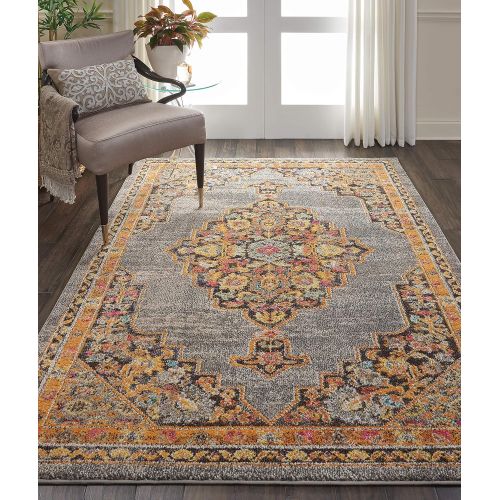  Nourison PST01 Passionate Persian Traditional Navy Area Rug 53 x 73