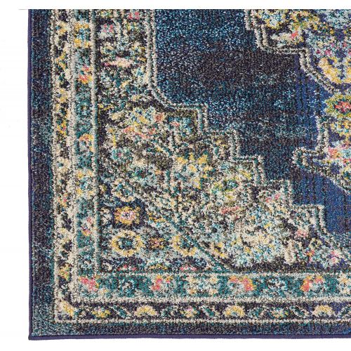  Nourison PST01 Passionate Persian Traditional Navy Area Rug 53 x 73
