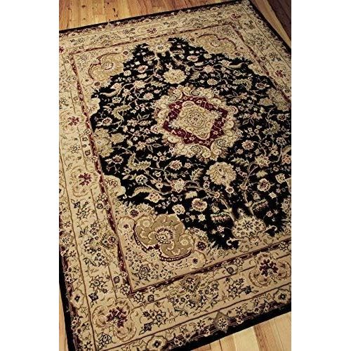  Nourison Nourison 2000 (2028) Black Rectangle Area Rug, 3-Feet 9-Inches by 5-Feet 9-Inches (39 x 59)