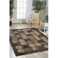 Nourison Modesto (MDS01) Charcoal Rectangle Area Rug, 5-Feet 3-Inches by 7-Feet 3-Inches (53 x 73)