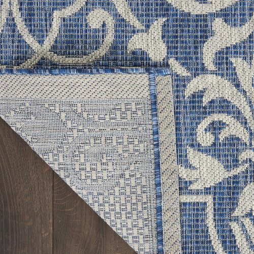  Nourison Garden Party GRD04 Denim IndoorOutdoor Area Rug 5 Feet 3 Inches by 7 Feet 3 Inches, 53X73