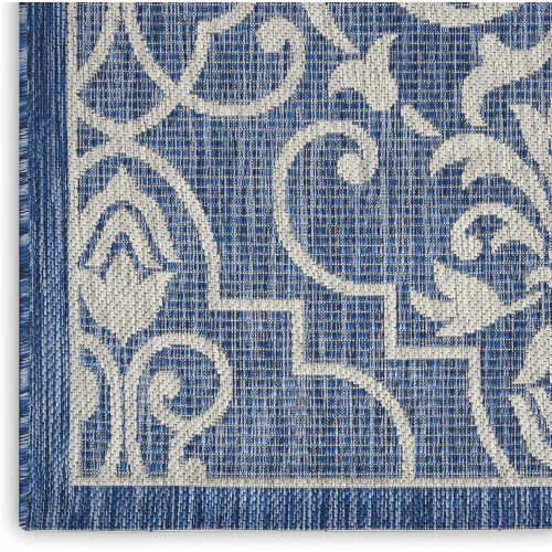  Nourison Garden Party GRD04 Denim IndoorOutdoor Area Rug 5 Feet 3 Inches by 7 Feet 3 Inches, 53X73