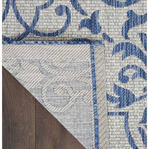  Nourison Garden Party GRD04 Denim IndoorOutdoor Area Rug 5 Feet 3 Inches by 7 Feet 3 Inches, 53X73