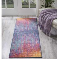 Nourison Passion Modern Abstract Colorful Multicolor Area Rug, 53 x 73