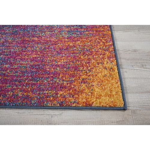  Nourison Passion Modern Abstract Colorful Multicolor Area Rug, 53 x 73