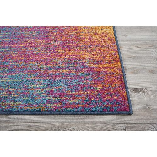  Nourison Passion Modern Abstract Colorful Multicolor Area Rug, 53 x 73