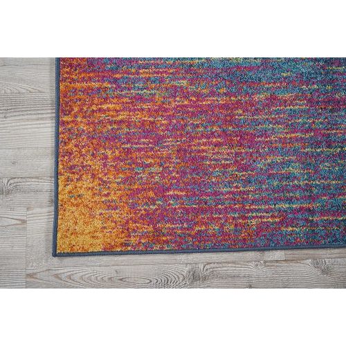  Nourison Passion Modern Abstract Colorful Multicolor Area Rug, 53 x 73