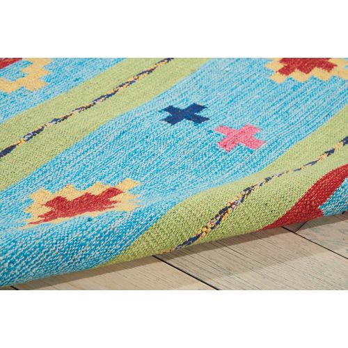  Nourison BAJ02 Baja Area Rug, 5x7 , REDBGE