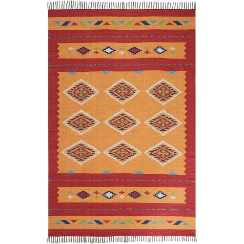  Nourison BAJ02 Baja Area Rug, 5x7 , REDBGE