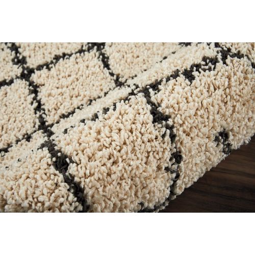  Nourison MRK01 Moroccan Shag Area Rug, 22 x 81(26097), Cream