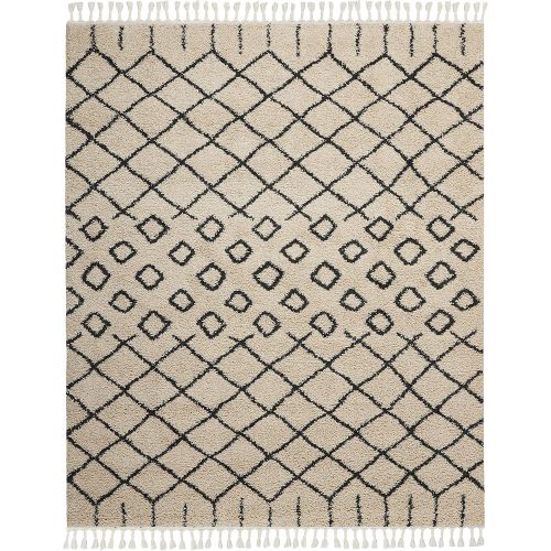  Nourison MRK01 Moroccan Shag Area Rug, 22 x 81(26097), Cream