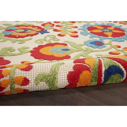  Nourison Aloha Multicolor IndoorOutdoor Area Rug 3 Feet 6 Inches by 5 Feet 6 Inches, 36X56