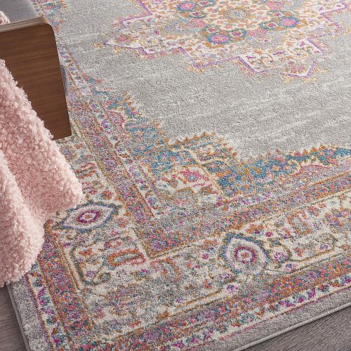  Nourison Passion Distressed Vintage Grey Area Rug 8 x 10