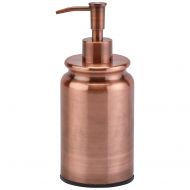 Nova Bath Collection Cobre Round Bath or Kitchen Pump Liquid Soap Lotion Dispenser, Stainless Steel (Polished Copper)