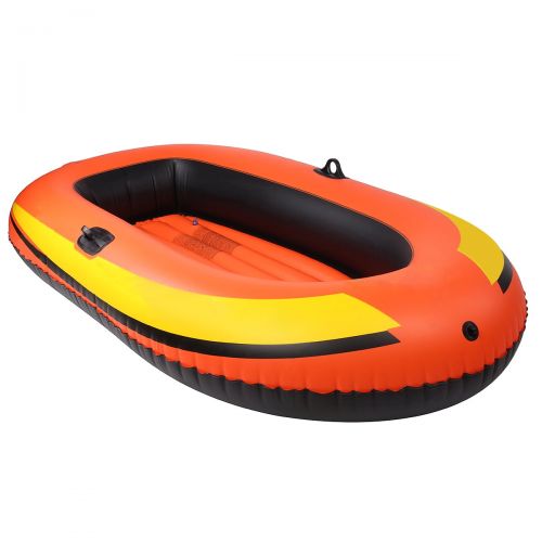  Novashion Inflatable Boat , 3-Person w/ Oars & Pump Rowing Air Boat Fishing Drifting Diving Tool, Inflatable Fishing Boat, Inflatable Canoe