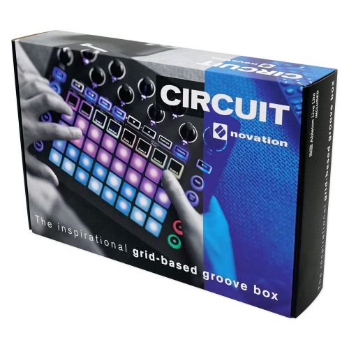  Novation CIRCUIT Groove Box Music Controller Pad/Drum Machine+2) Speakers+Mic