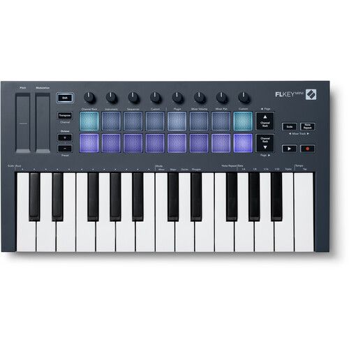  Novation FLkey Mini USB MIDI Keyboard Controller for FL Studio (25-Mini Keys)