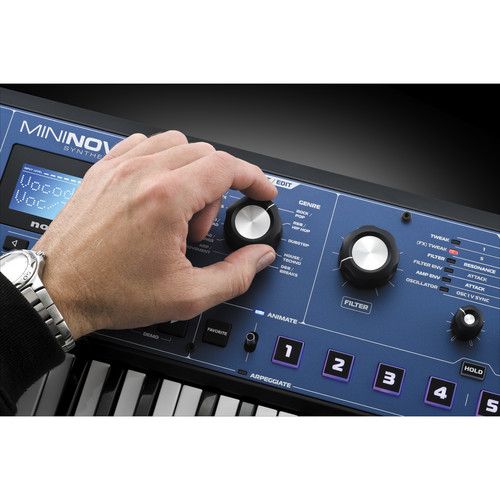  Novation MiniNova 37-Mini-Key Compact Synthesizer