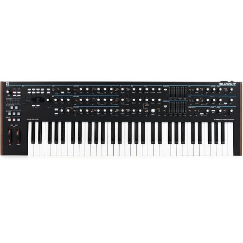  Novation Summit 61-key 16-voice Synthesizer Stage Bundle