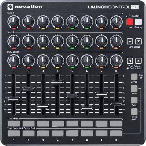  Novation Launch Control XL Controller for Ableton Live (Black)