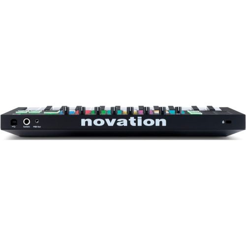  [아마존베스트]Novation Launchkey Mini MK3 25 Mini-Key MIDI Keyboard with Sustain Pedal and Knox 4 Port 3.0 USB Hub (3 Items)