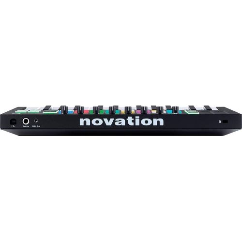  [아마존베스트]Novation Launchkey Mini MK3 25-Key USB MIDI Keyboard Controller + SR360 Over-Ear Dynamic Stereo Headphones & Fibertique Microfiber Cleaning Cloth