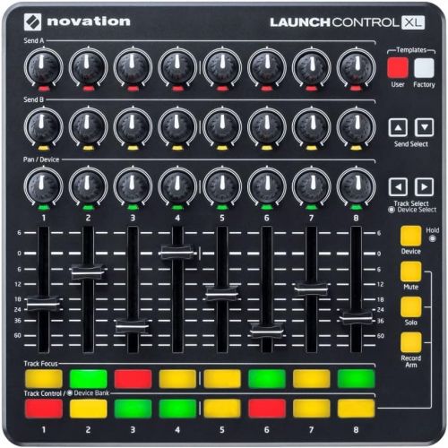  [아마존베스트]Novation Launch Control XL MIDI USB Ableton Live Controller Bundle with Launch Control XL Case & Knox 3.0 4 Port USB Hub (3 Items)