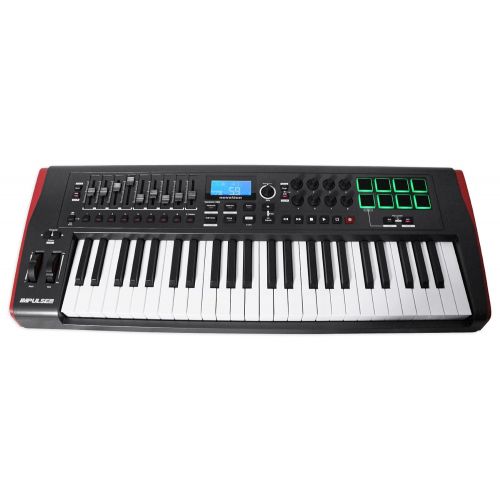  Novation IMPULSE 49-Key Ableton Live MIDI USB Keyboard Controller+Headphones+Mic