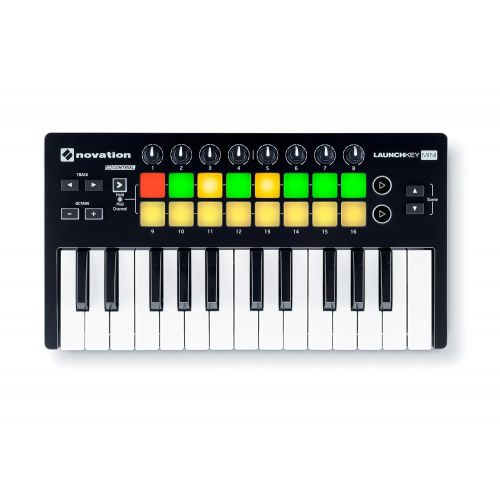  Novation Launchkey Mini 25-Note USB Keyboard Controller, MK2 Version