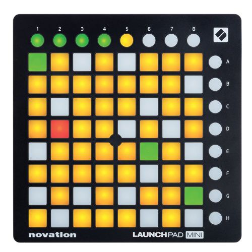  Novation Launchpad Mini MK2 w Microfiber Cloth and 1 Year EverythingMusic Extended Warranty