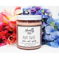 NovellyYours Plot Twist | 9oz jar | Reading, Writing, Book-inspired soy candle | Book Candle | Bookish Gift
