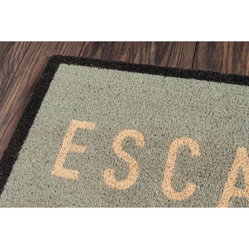  Novogratz by Momeni Novogratz Aloha Collection Escape Doormat, Blue, 16 x 26, Blue