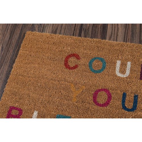  Novogratz by Momeni Novogratz Aloha Collection Count Your Blessings Doormat, Multi, 16 x 26, Multicolor