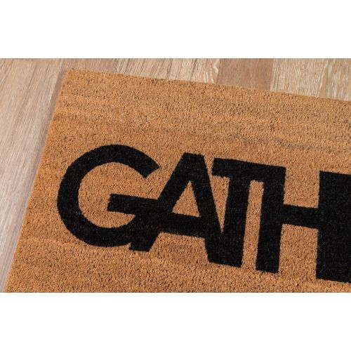  Novogratz by Momeni Novogratz Aloha Collection Gather Doormat, 16 x 26, Natural Brown