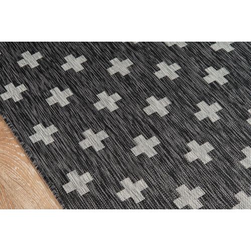  Novogratz by Momeni Novogratz Villa Collection Umbria Indoor/Outdoor Area Rug, 20 x 30, Charcoal