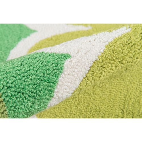  Novogratz by Momeni Novogratz Cucina Lime Kitchen Mat, 16 x 3 Half Moon, Green