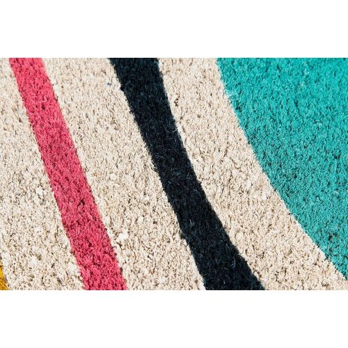  Novogratz by Momeni Novogratz Aloha Collection Hello Doormat, Multi, 16 x 26, Multicolor