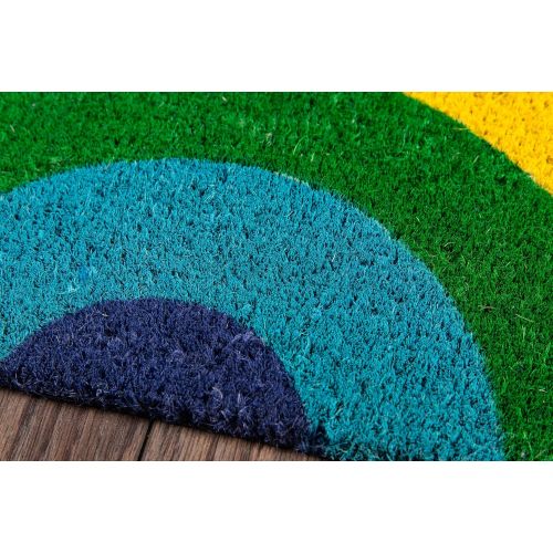  Novogratz by Momeni Novogratz Aloha Collection Rainbow Doormat, 14 x 26, Multicolor