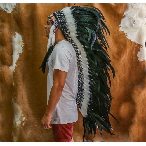  Novum Crafts Feather Headdress | Native American Indian Inspired | Choose Color