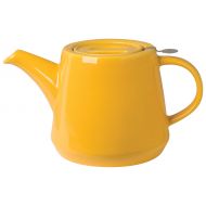 Now Designs London Pottery Hi-T Teapot with Stainless Steel Infuser, 4 Cup Capacity, Honey Yellow