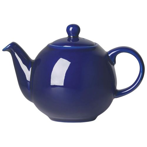  Now Designs London Pottery Large Globe Teapot, 8 Cup Capacity, Cobalt Blue