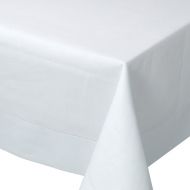 Now Designs 60 by 90-Inch Hemstitch Tablecloth, White